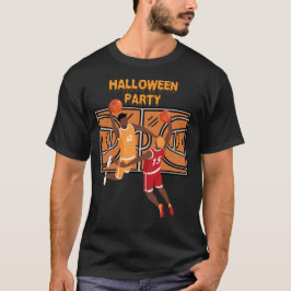 Camiseta Baloncesto y Halloween fantasma