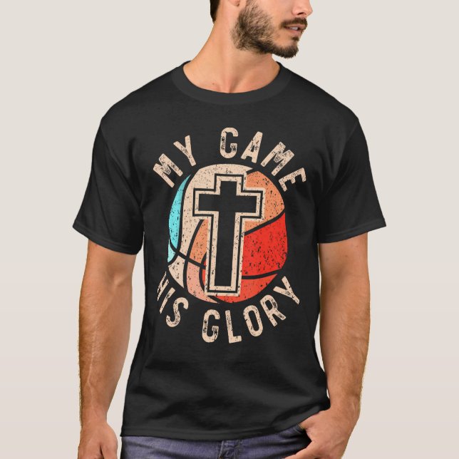 Camiseta Baloncesto Y Jesucristo Cristiano Creyente Hoo (Anverso)