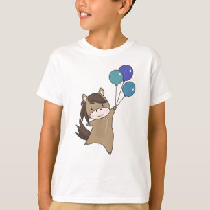 Camiseta Balones De Caballo Moscas Cutan Animales Para Niño