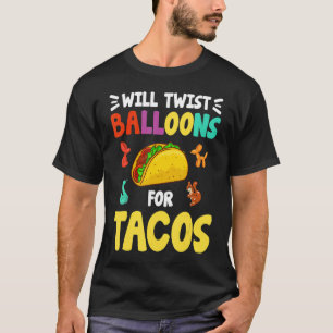 Camiseta Balones de globo de modelado de animales de modela