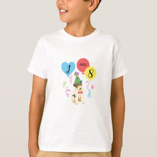 Camiseta Balones de la fiesta de cumpleaños Wire Fox Terrie