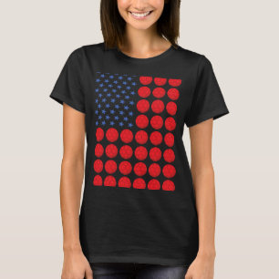Camiseta Balonmano Bandera De Los Estados Unidos 6