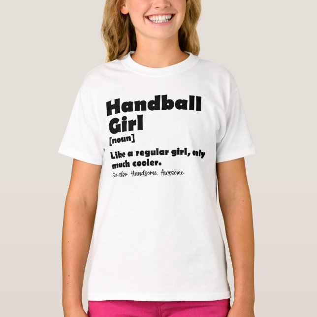 Camiseta Balonmano Chica Dictionary Definition Funny Handba (Anverso)