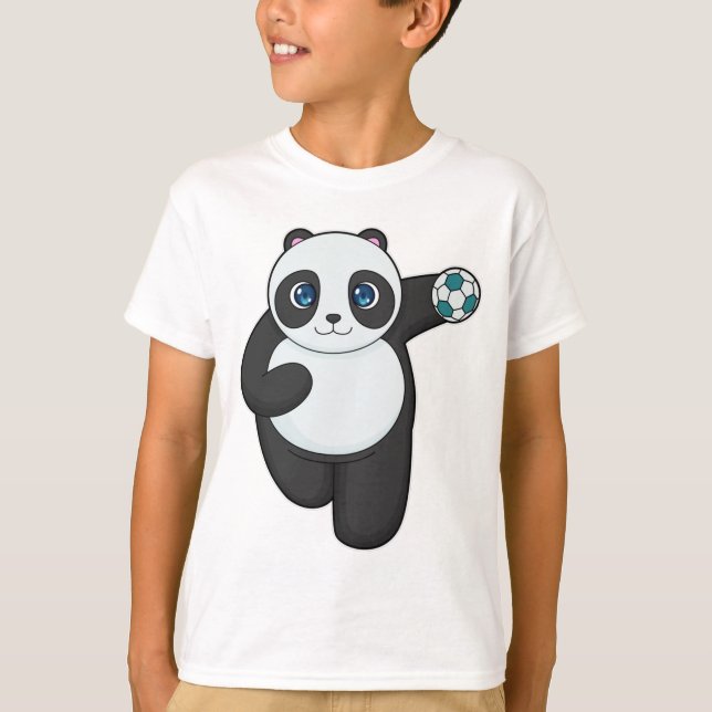 Camiseta Balonmano de jugador de balonmano de Panda (Anverso)