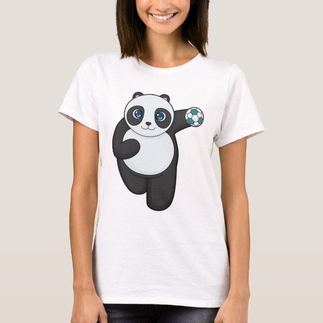 Camiseta Balonmano de jugador de balonmano de Panda (Anverso)