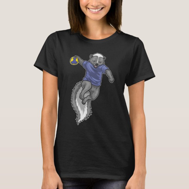 Camiseta Balonmano de jugador de balonmano de zorrillo (Anverso)