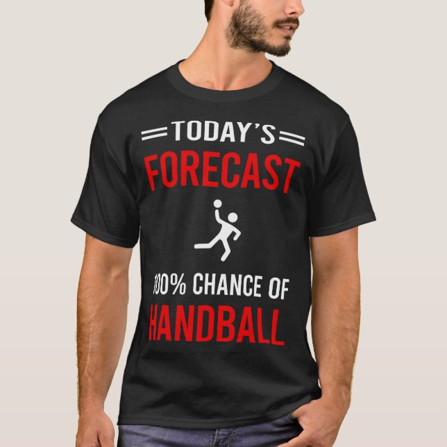 Camiseta Balonmano de previsión de hoy (Anverso)