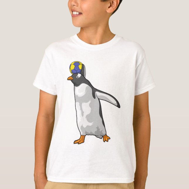 Camiseta Balonmano del jugador de balonmano de pingüino (Anverso)