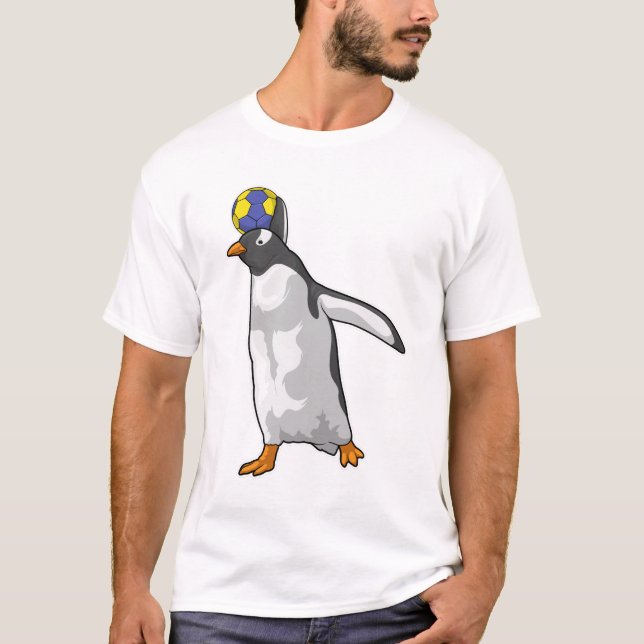 Camiseta Balonmano del jugador de balonmano de pingüino (Anverso)