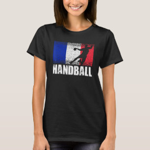 Camiseta Balonmano Deporte Bandera Francia Balonmano Francé