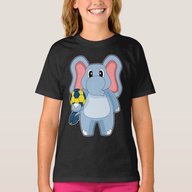 Camiseta Balonmano elefante (Anverso)