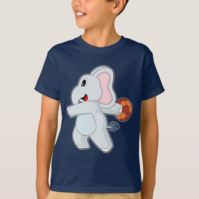 Camiseta Balonmano elefante (Anverso)