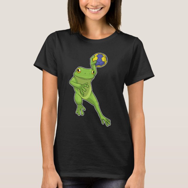 Camiseta Balonmano jugador de balonmano de rana (Anverso)