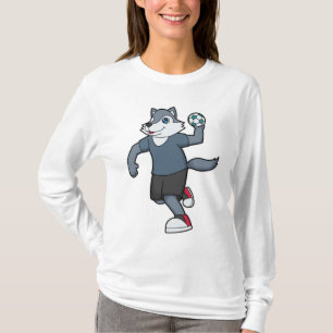 Camiseta Balonmano jugador de balonmano lobo