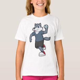 Camiseta Balonmano jugador de balonmano lobo