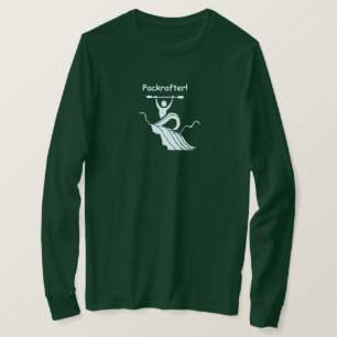 Camiseta Balsa del paquete. Packrafter.