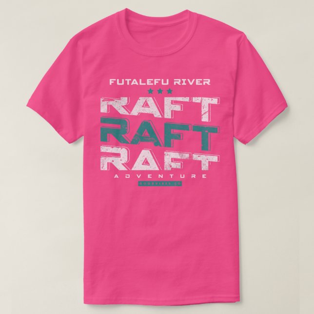 Camiseta Balseo en el río Futalefu (Diseño del anverso)