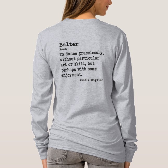 Camiseta Balter: Cuello de la tripulación de manga larga (Reverso)