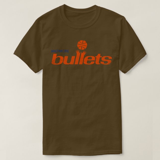 Camiseta Baltimore Bullets Basketball Team VintageFaded Des (Diseño del anverso)