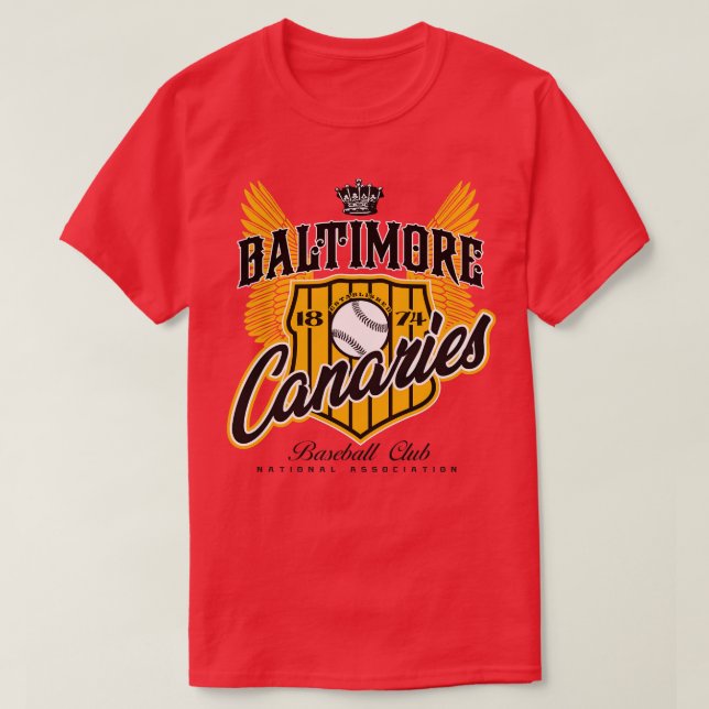 Camiseta Baltimore Canaries (Diseño del anverso)