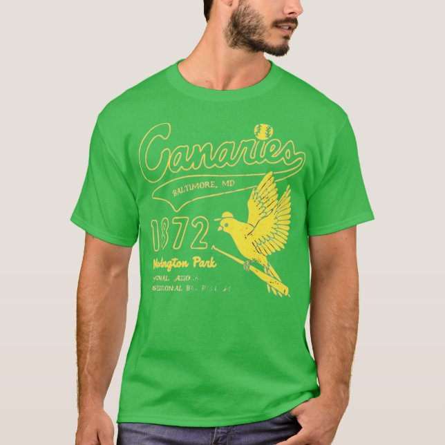 Camiseta Baltimore Canaries - Maryland - Vintage Defunct Ba (Anverso)