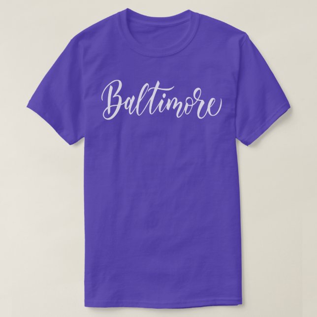 Camiseta Baltimore City en Maryland 3 (Diseño del anverso)