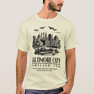 Camiseta Baltimore Ciudad Maryland EE. UU.