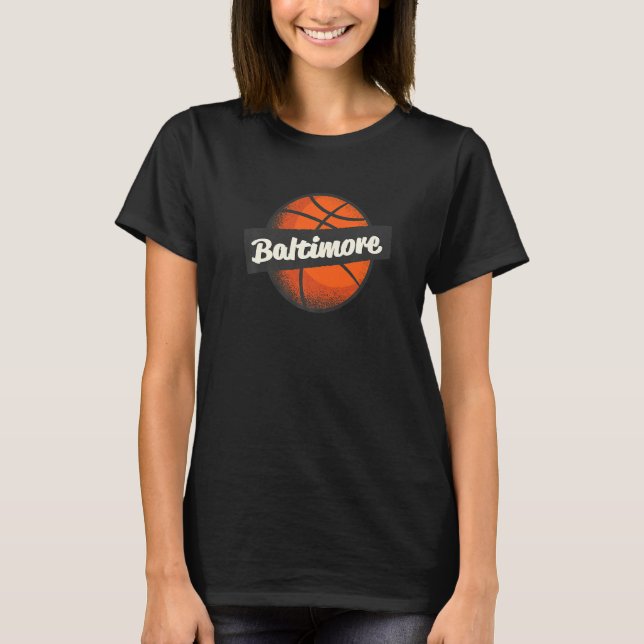 Camiseta Baltimore Hometown Basketball Player Sports (Anverso)