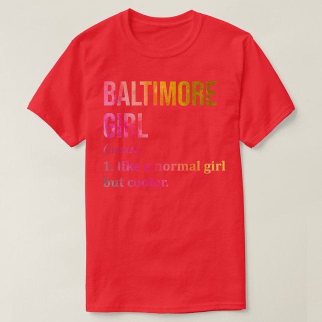 Camiseta Baltimore Maryland (Diseño del anverso)