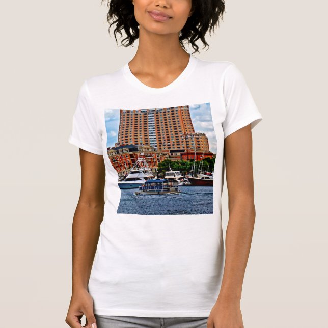 Camiseta Baltimore MD - Inner Harbor Water Taxi (Anverso)