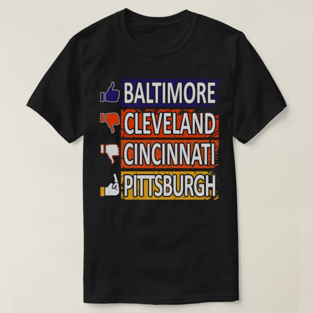 Camiseta Baltimore Pro Funny North Ranks (Diseño del anverso)