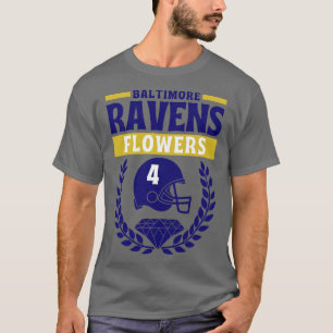 Camiseta Baltimore Ravens Flowers 4 American