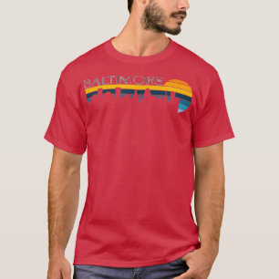 Camiseta Baltimore SkylineVintage Retro Sunset Baltimore Ci