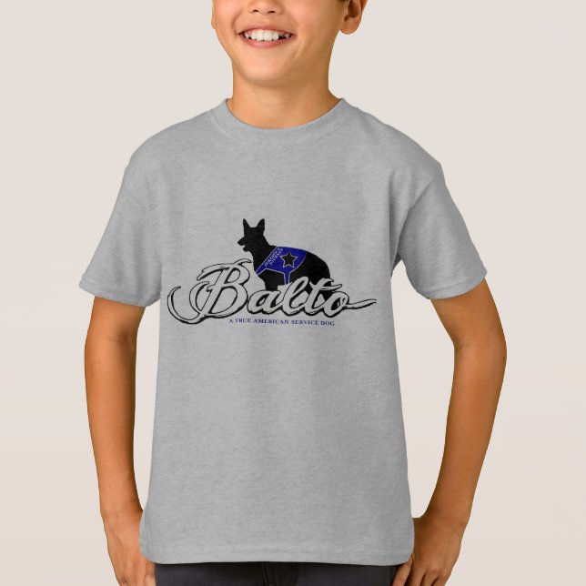 Camiseta Balto es un perro del servicio del pastor alemán (Anverso)