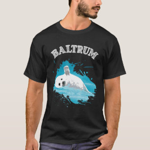 Camiseta Baltrum Isla Del Mar Del Norte Con Sello De Sello