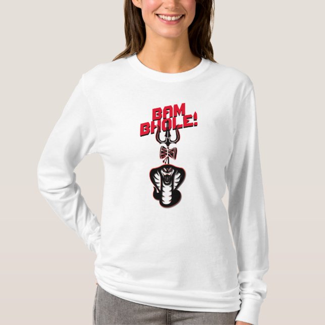CAMISETA "BAM BHOLE" LORD SHIVA'S NAAG Y TRISHUL (Anverso)