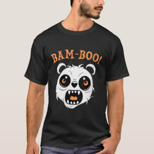 Camiseta Bam-Boo Scary Panda Trick O Trete Halloween