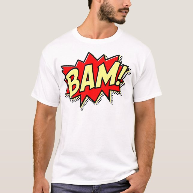 CAMISETA BAM COMICBOOK SONIDOS ACCIONES PERSONALIZADOS DE L (Anverso)