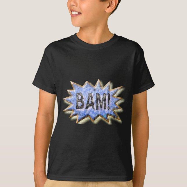 Camiseta ¡BAM! Delantal apenado de Emeril de la mirada (Anverso)