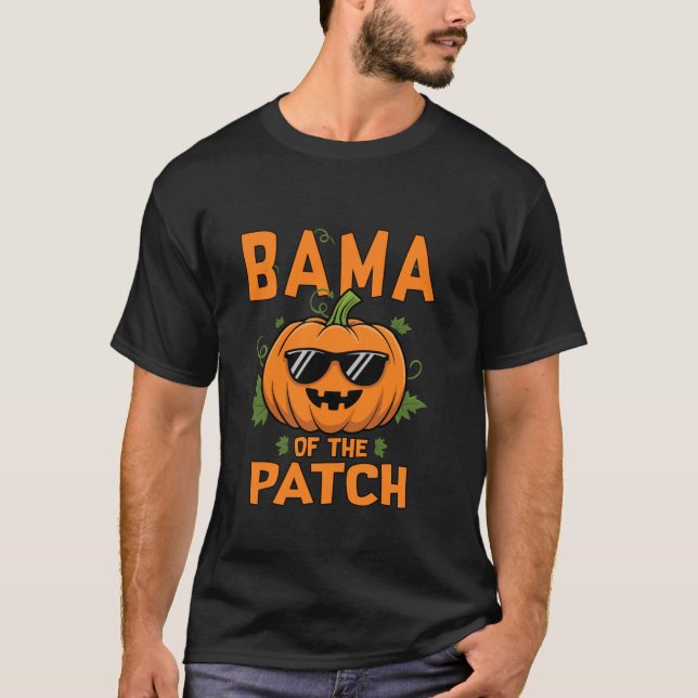 Camiseta Bama de calabaza de la familia de parches Hallowee (Anverso)