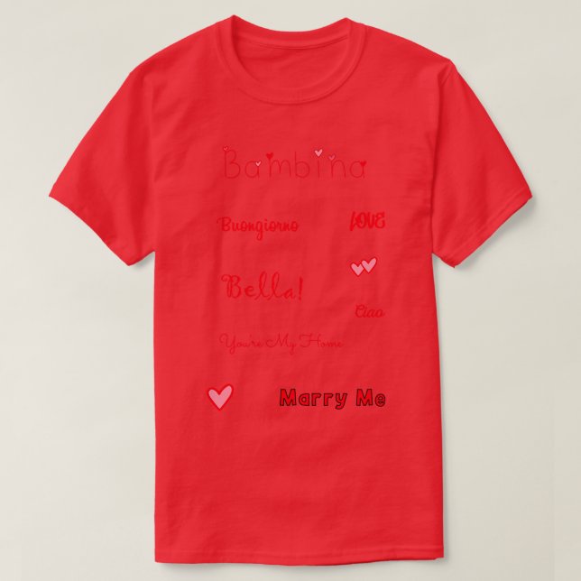 Camiseta Bambina Love Quotes Set Pack (Diseño del anverso)