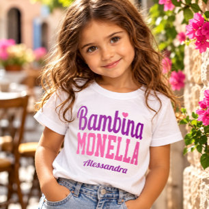 Camiseta Bambina Monella Niña Italiana Divertida