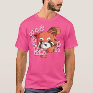 Camiseta Bamboo de ventilador de árbol de cerezo rojo japon