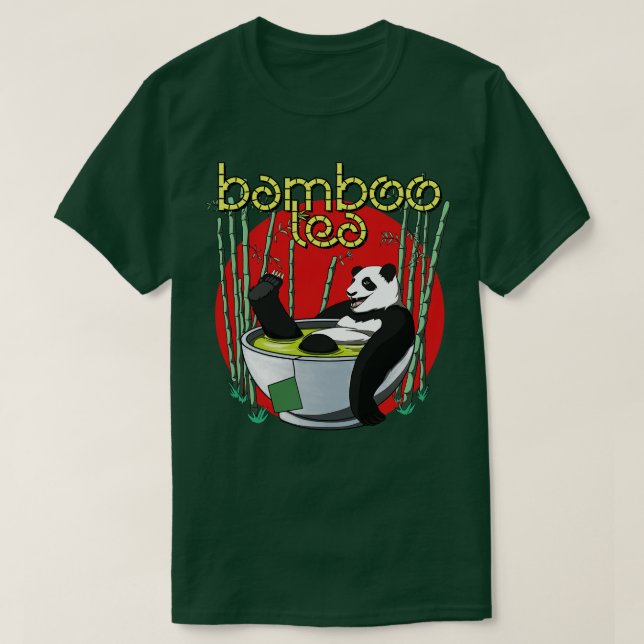 Camiseta Bamboo Tea Drinker Panda (Diseño del anverso)
