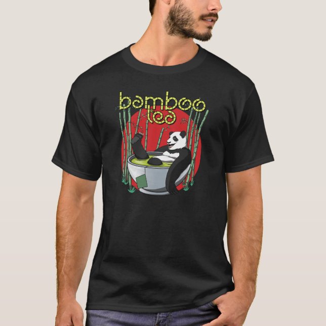 Camiseta Bamboo Tea Drinker Panda (Anverso)