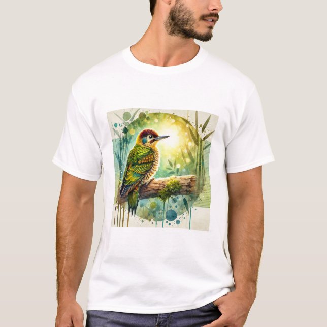 Camiseta Bamboo woodpecker 110924AREF101 - Watercolor (Anverso)