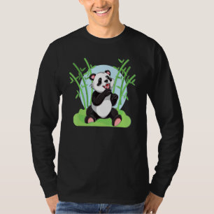 Camiseta Bambú, animales salvajes chinos de la selva Cute P
