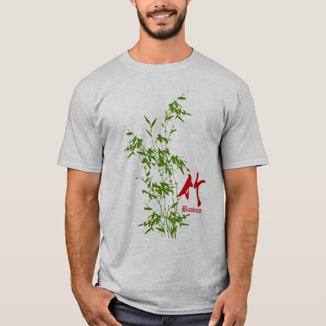 Camiseta Bambú en kanji (Anverso)