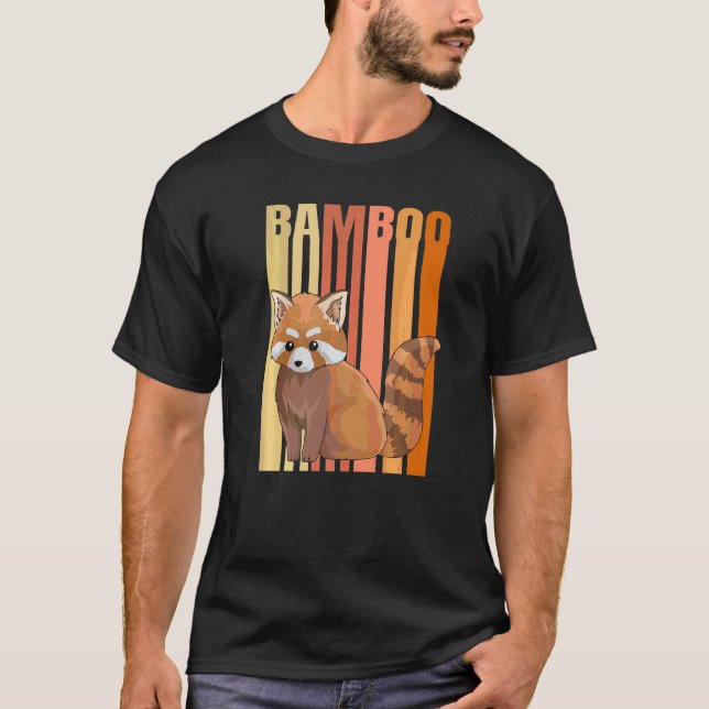Camiseta Bambú Panda Rojo Para Un Panda Rojo (Anverso)