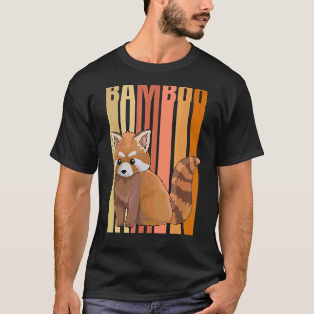 Camiseta Bambú Panda Rojo Para Un Panda Rojo (Anverso)